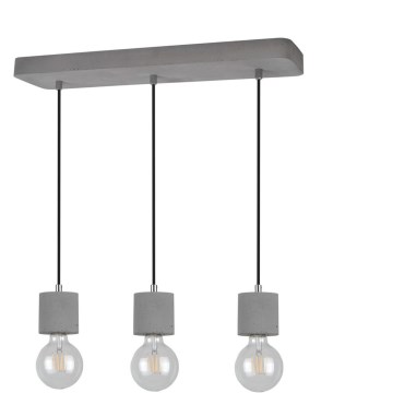 Deckenleuchte STRONG mit Seilaufhängung 3xE27/60W/230V Beton