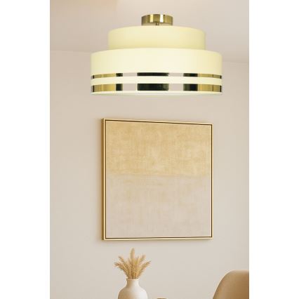 Deckenleuchte TAMI 1xE27/60W/230V d 40 cm beige/golden