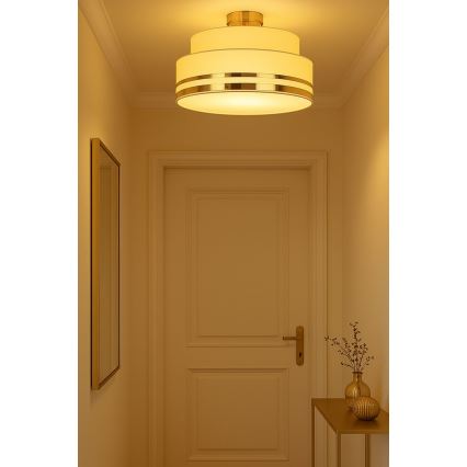 Deckenleuchte TAMI 1xE27/60W/230V d 40 cm beige/golden