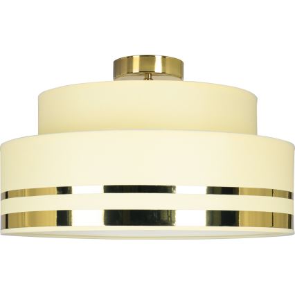 Deckenleuchte TAMI 1xE27/60W/230V d 40 cm beige/golden