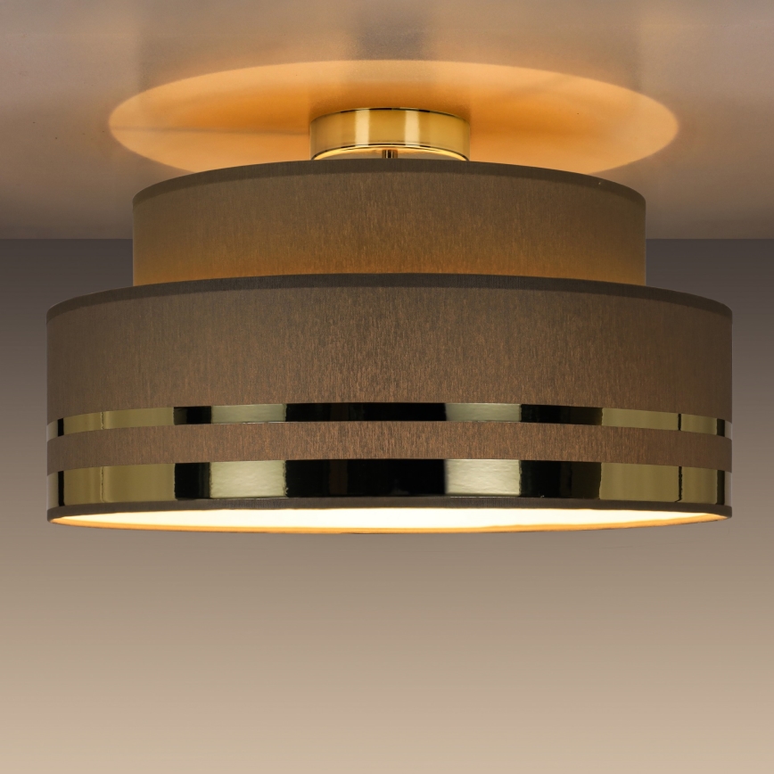 Deckenleuchte TAMI 1xE27/60W/230V d 40 cm braun/golden