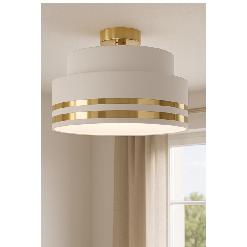 Deckenleuchte TAMI 1xE27/60W/230V d 40 cm weiß/golden