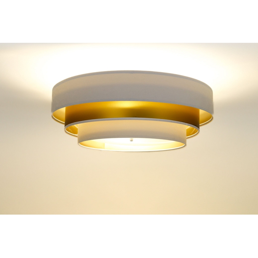 Deckenleuchte TRINITI 2xE27/60W/230V Weiß/Gold
