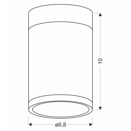 Deckenleuchte TUBA GU10/15W/230V