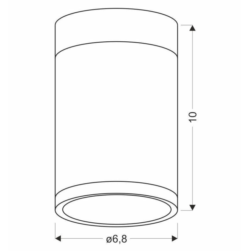 Deckenleuchte TUBA GU10/15W/230V