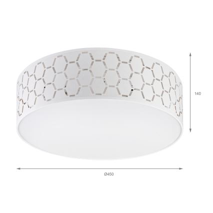 Deckenleuchte ULLE 2xE27/15W/230V Ø 45 cm weiß