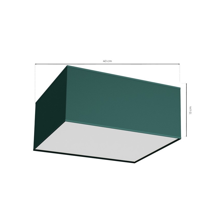 Deckenleuchte VERDE 2xE27/60W/230V 40x40 cm grün