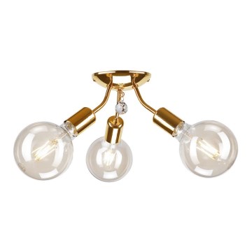Deckenleuchte VIGGO 3xE27/60W/230V in Gold