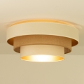 Deckenleuchte WENTA 1x E27/60W/230V Ø 50 cm beige/Jute