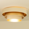Deckenleuchte WENTA 1xE27/60W/230V Ø 50 cm beige/gold