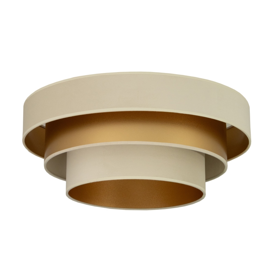 Deckenleuchte WENTA 1xE27/60W/230V Ø 50 cm beige/gold