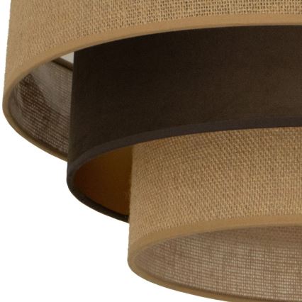 Deckenleuchte WENTA 1xE27/60W/230V Ø 50 cm Jute/braun