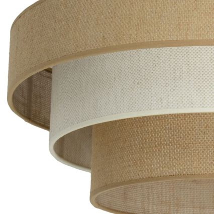 Deckenleuchte WENTA, 1xE27/60W/230V, Ø 50 cm, Jute/Creme