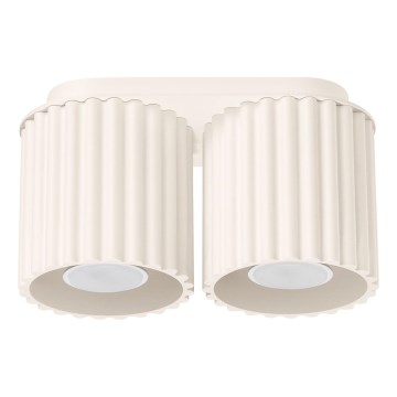 Deckenspot AURA 2xGU10/10W/230V cremefarben