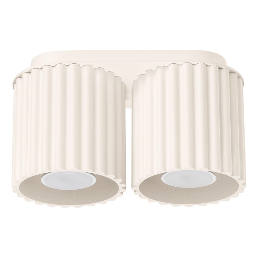 Deckenspot AURA 2xGU10/10W/230V cremefarben