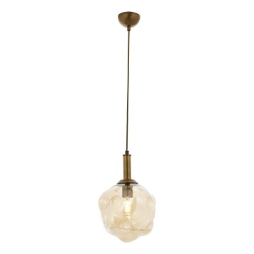 Deckenspot CRUMPLED 1xE27/40W/230V bronzfarben/beige