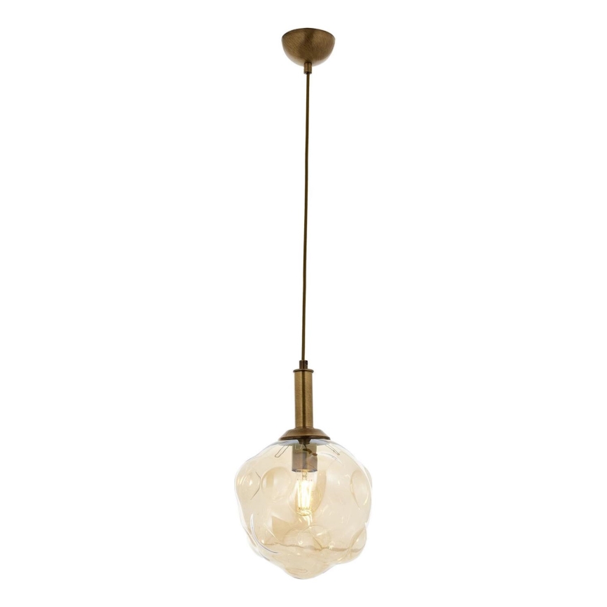 Deckenspot CRUMPLED 1xE27/40W/230V bronzfarben/beige