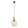 Deckenspot CRUMPLED 1xE27/40W/230V bronzfarben/beige