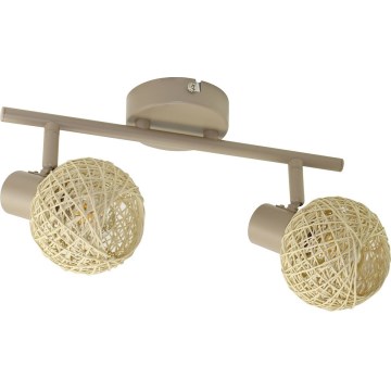 Deckenspot DEX 2xE14/10W/230V beige/creme