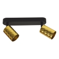 Deckenspot FAMA 2xGU10/30W/230V gold/schwarz