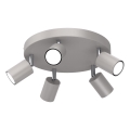 Deckenspot FUN 5xGU10/8W/230V grau
