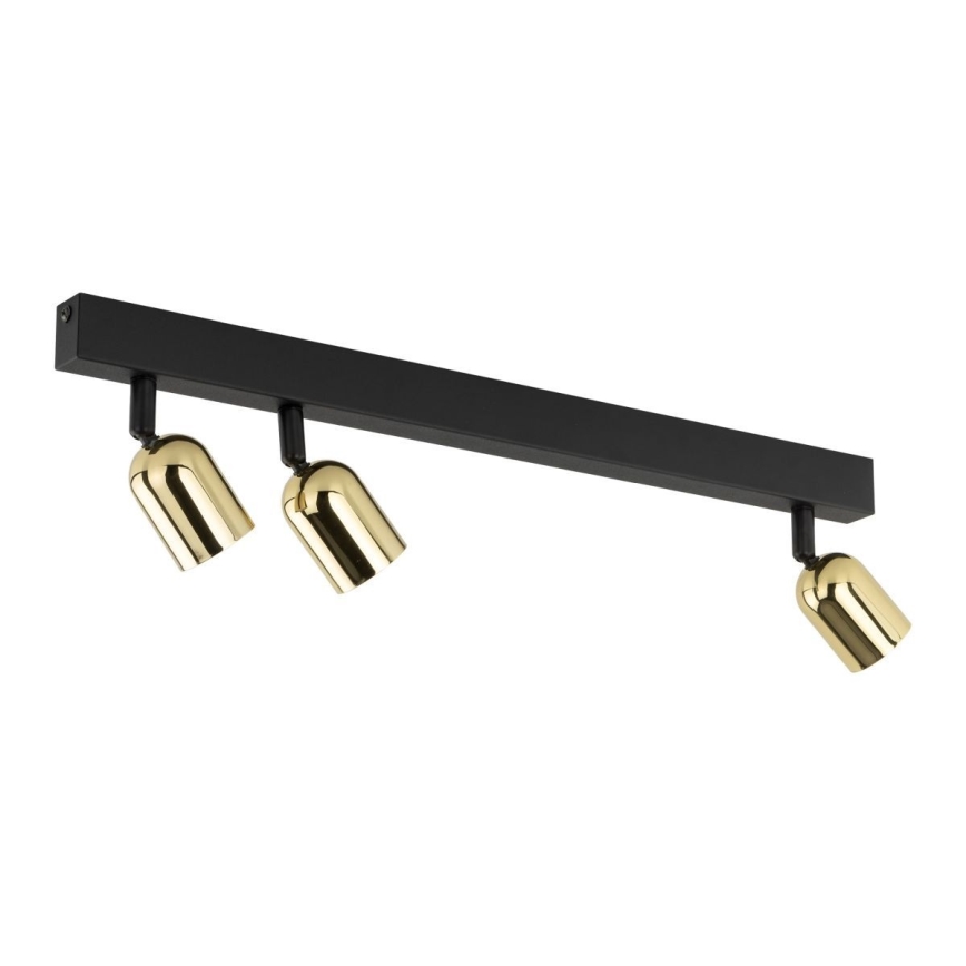 Deckenspot TOP 3xGU10/10W/230V schwarz/gold