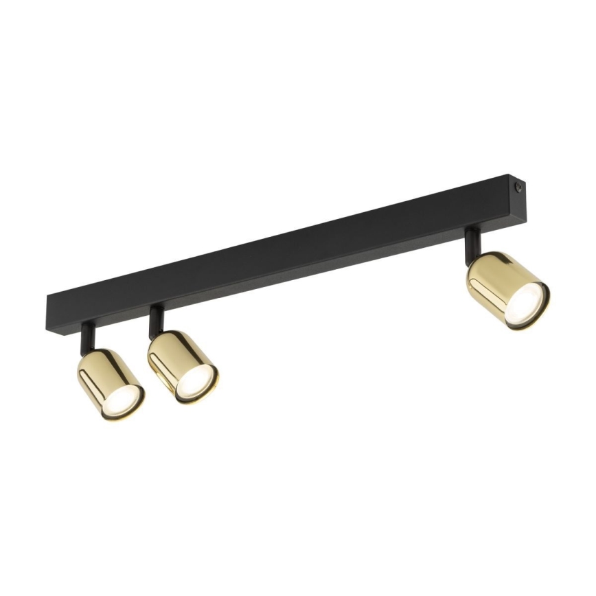 Deckenspot TOP 3xGU10/10W/230V schwarz/gold