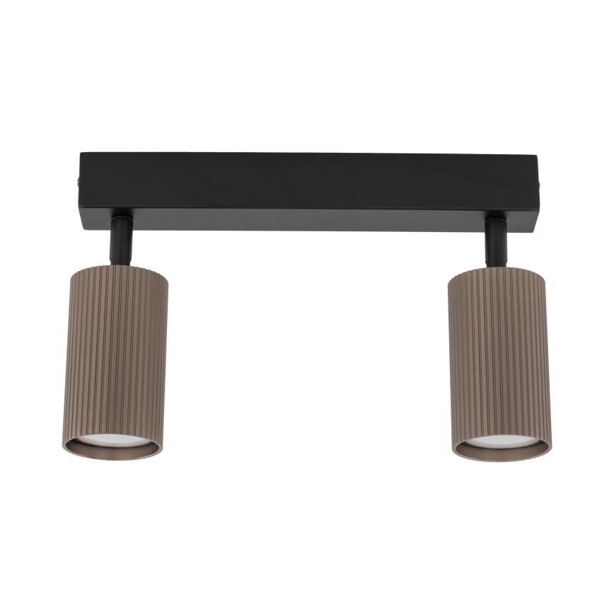 Deckenspot TUNE 2xGU10/10W/230V schwarz/braun