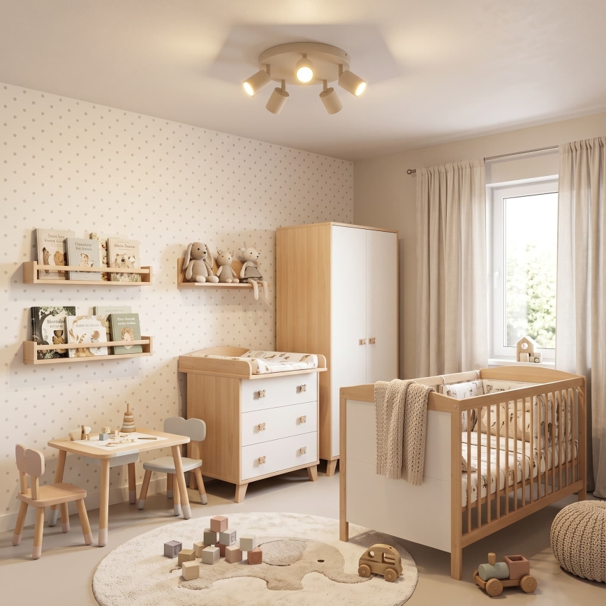 Deckenstrahler FUN 5xGU10/8W/230V beige