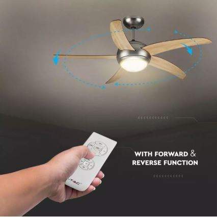 Deckenventilator 2xE27/20W/230V d 132 cm + Fernbedienung