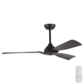 Deckenventilator d 132 cm IP44 schwarz + Fernbedienung