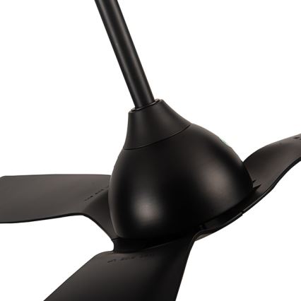 Deckenventilator d 132 cm IP44 schwarz + Fernbedienung