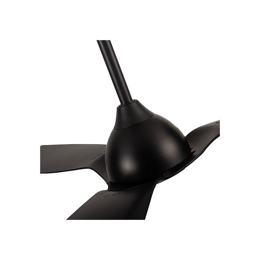 Deckenventilator d 132 cm IP44 schwarz + Fernbedienung