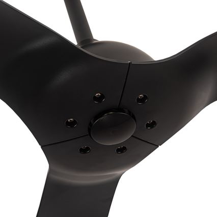 Deckenventilator d 132 cm IP44 schwarz + Fernbedienung