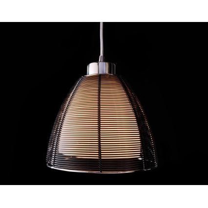 Deko-Light 342026 - Hängeleuchte an Schnur FILO 1xE27/60W/230V d 19 cm schwarz