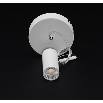 Deko-Light 348037 - Dimmbare LED-Hängeleuchte an Schnur DABIH LED/7,2W/230V 3000K weiß