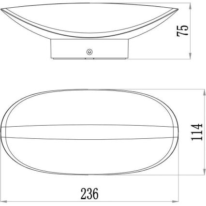 Deko-Light 731078 - LED-Wandleuchte für den Außenbereich AVIOR LED/12,7W/230V IP54 anthrazit