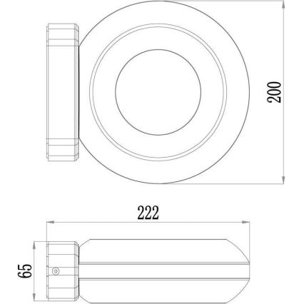 Deko-Light 731081 - LED-Wandleuchte für den Außenbereich MUSCAE LED/13W/230V IP54 anthrazit