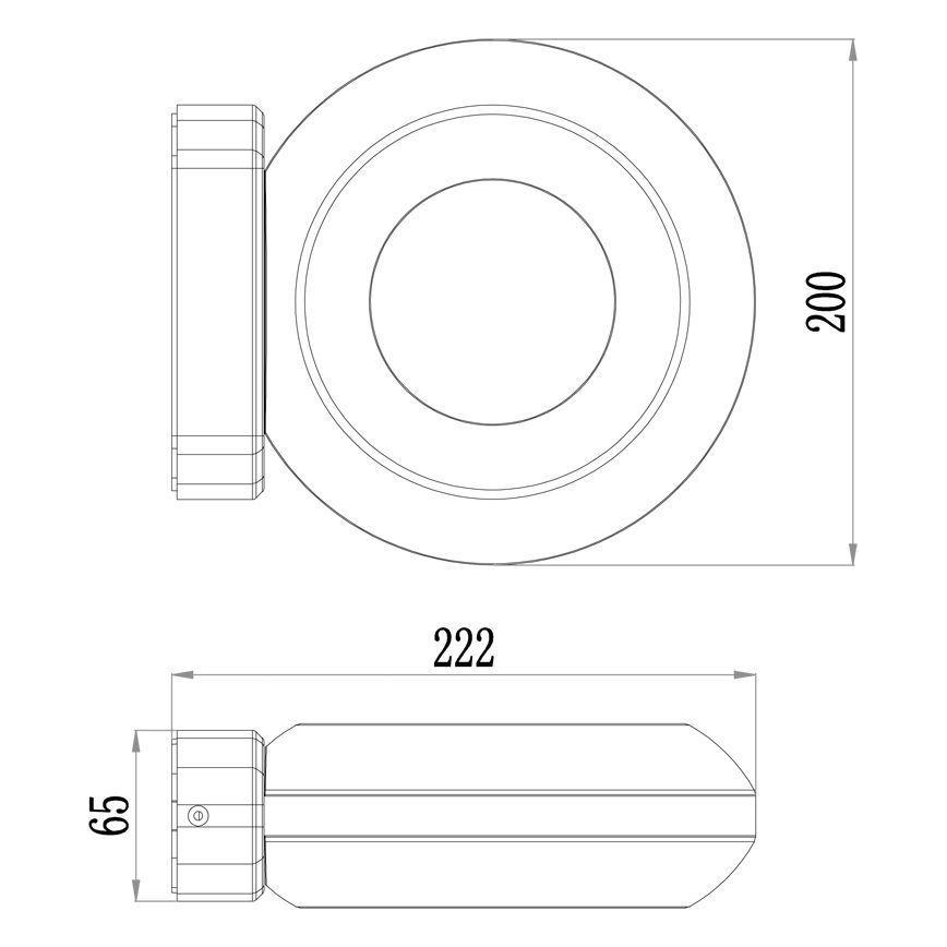Deko-Light 731081 - LED-Wandleuchte für den Außenbereich MUSCAE LED/13W/230V IP54 anthrazit