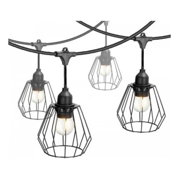 Dekorative Außen-Lichterkette CRETE 15xE27/230V 20m IP44