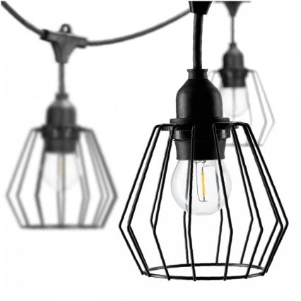 Dekorative Außen-Lichterkette CRETE 15xE27/230V 20m IP44