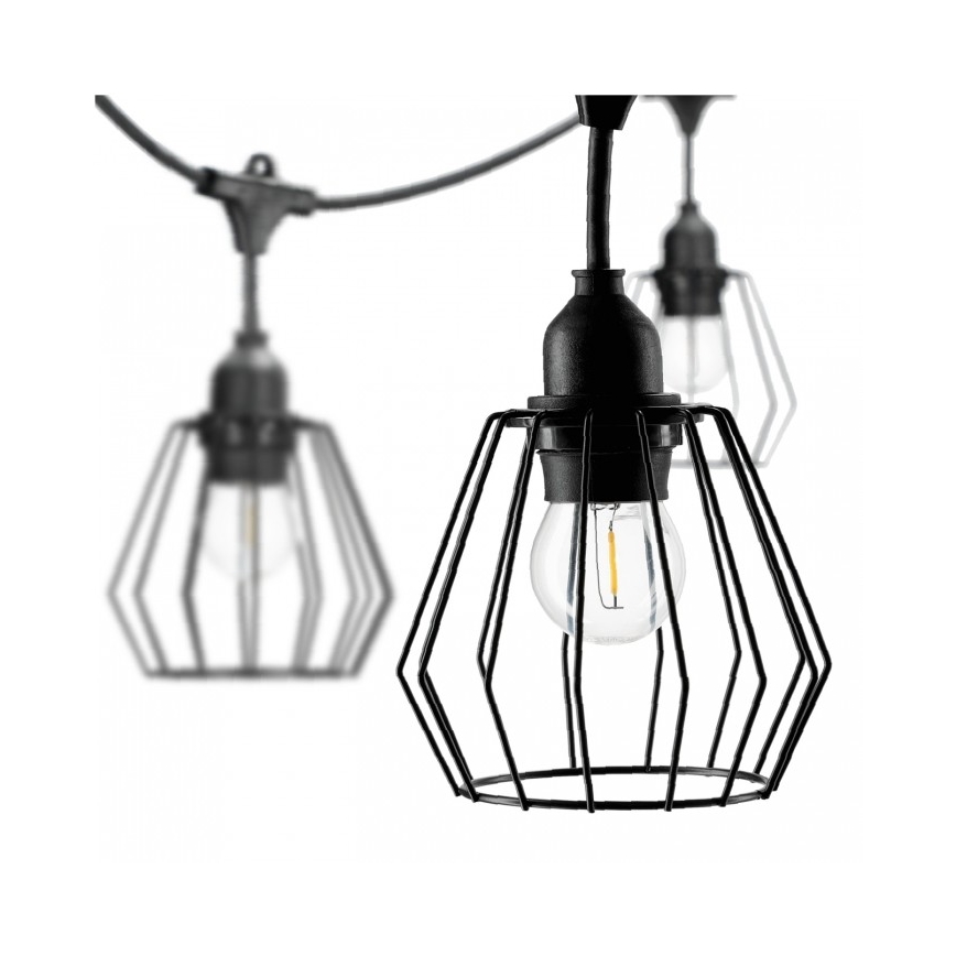 Dekorative Außen-Lichterkette CRETE 15xE27/230V 20m IP44