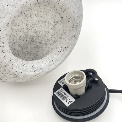 Dekorative Außenleuchte LUMISTONE 1xE27/15W/230V IP65 Ø 28 cm