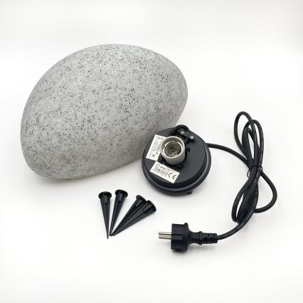 Dekorative Außenleuchte LUMISTONE 1xE27/15W/230V IP65 Ø 31,8 cm