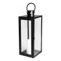 Dekorative Laterne, 38 cm, schwarz
