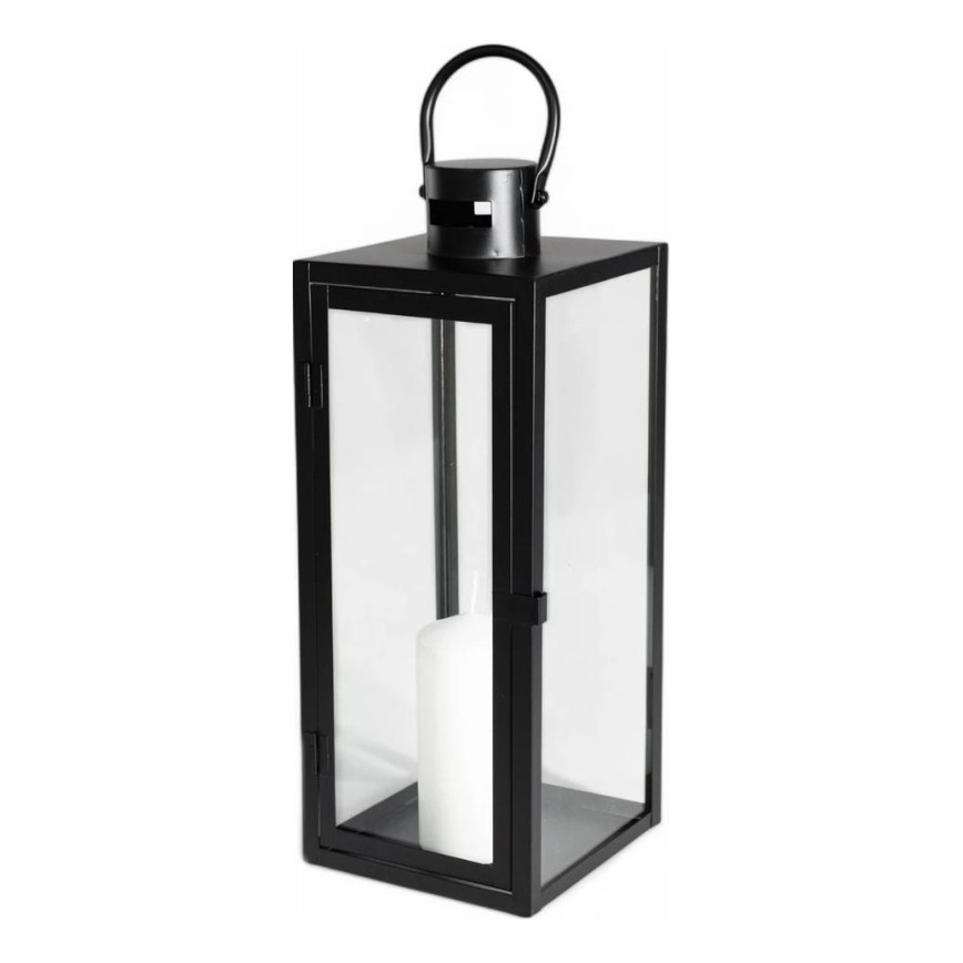 Dekorative Laterne, 38 cm, schwarz