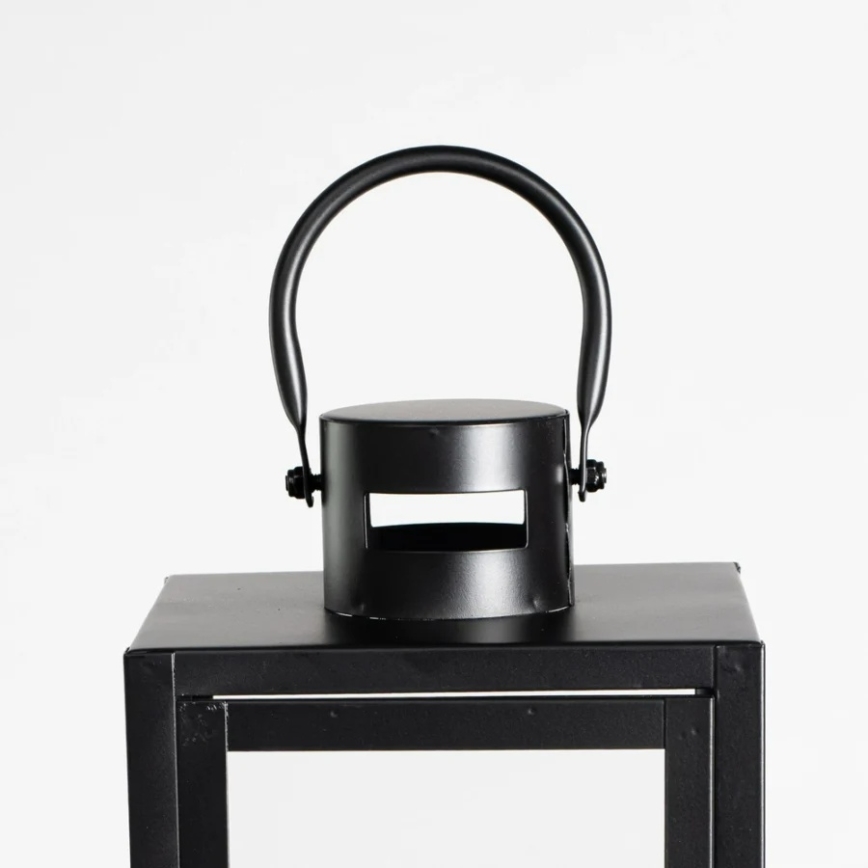 Dekorative Laterne, 38 cm, schwarz