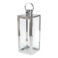 Dekorative Laterne, 49 cm, glänzender Chrom