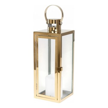 Dekorative Laterne 63 cm, goldfarben