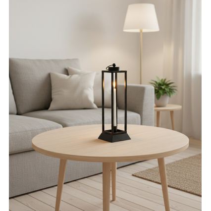 Dekorative Laterne HALL 34 cm schwarz